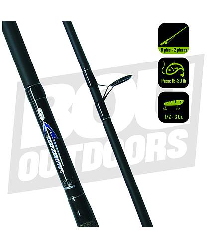 CAÑA PESCA SURF OKKUMA LONGITUDE LC-S-802M-1 8 PIES