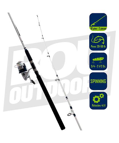 SPINNING COMBO OKUMA TUNDRA 80 10 PIES TU-1002-80