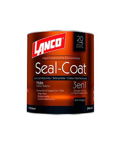 PINTURA ELASTOMERICA 3 EN 1 SEAL-COAT BLANCO 1/4 LANCO SC 200-5