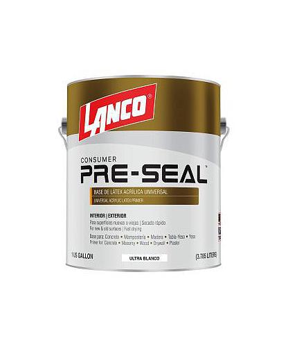 BASE Y SELLADOR LATEX BLANCO PRE-SEAL GAL. LANCO