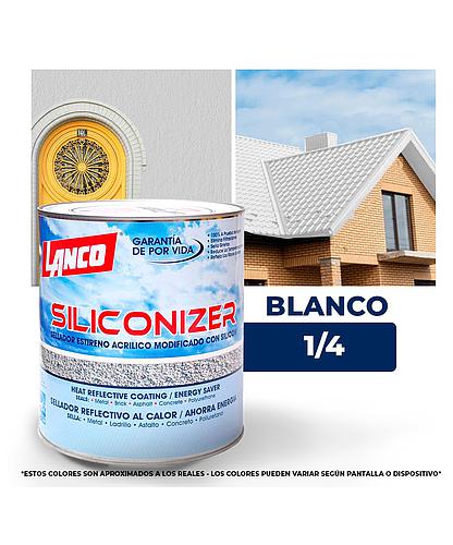 IMPERMEABILIZANTE SILICONIZER BLANCO 1/4 LANCO RC-200-5