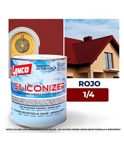 IMPERMEABILIZANTE SILICONIZER ROJO 1/4 LANCO RC-201-5