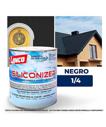 IMPERMEABILIZANTE SILICONIZER NEGRO 1/4 LANCO RC-203-5