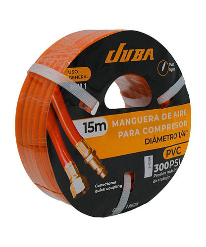 MANGUERA PRESION 1/4PULG 15MTS 300PSI