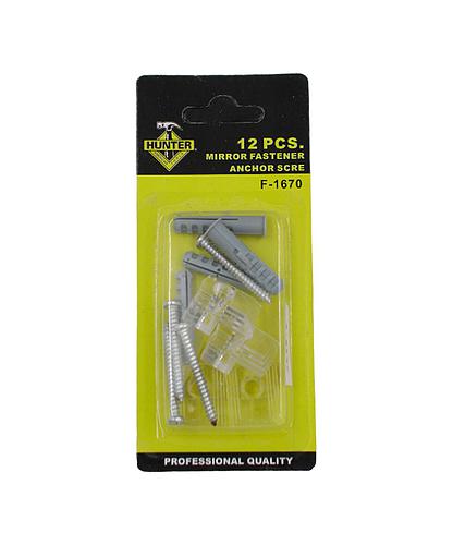 GRAPA P/ESPEJO (CLAVO-ANCLA) 12PCS F-1670