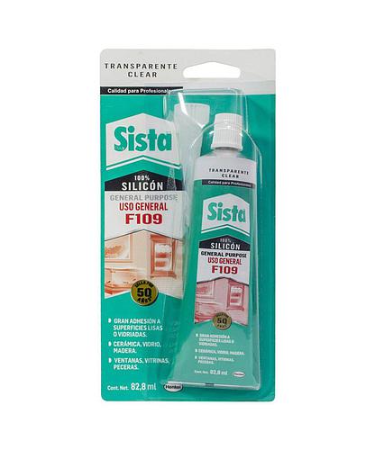 SELLADOR SILICON USO GENERAL TRANSP. 82.8ML F109 SISTA