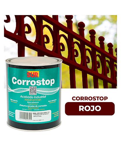 ANTICORROSIVO CORROSTOP 9100 ROJO 1/4 GAL. SUR