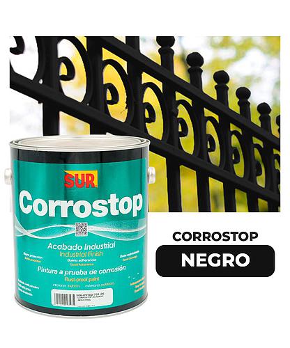 ANTICORROSIVO CORROSTOP 9100 NEGRO GALON SUR
