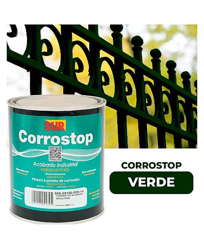 ANTICORROSIVO CORROSTOP 9100 VERDE 1/4 GAL. SUR