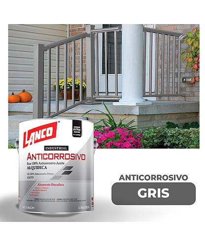 ANTICORROSIVO BRILLO INDUSTRIAL GRIS GLN LANCO