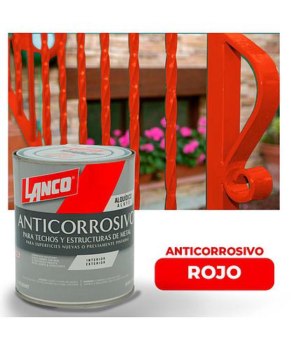 ANTICORROSIVO MATE PLUS ROJO 1/4 LANCO
