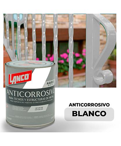 ANTICORROSIVO MATE PLUS BLANCO 1/4 LANCO