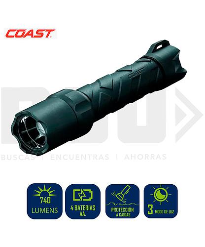 LAMPARA DE MANO LED RECARGABLE COAST 740LM X 260M BLK - PS650R