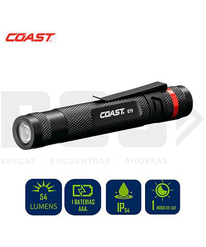 LAMPARA LED TIPO LAPIZ COAST 4PULG 1XAAA LUZ DE INSPECCION - G19