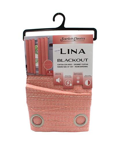 CORTINA P/SALA BLACKOUT LINA 54 X 90 ROSA SCR-3533