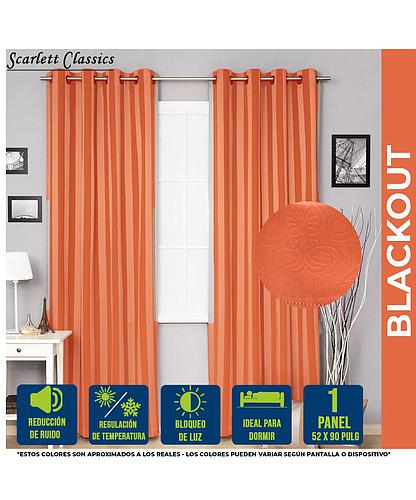 CORTINA P/SALA BLACKOUT TINA 52 X 90 BLUSH SCR-8051