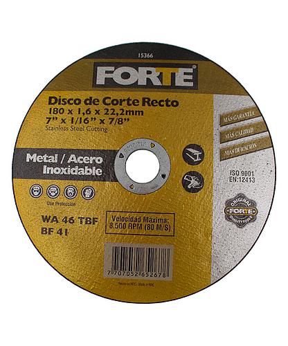 DISCO FORTE P/MET. 1.6MM X 7 PULG 15366
