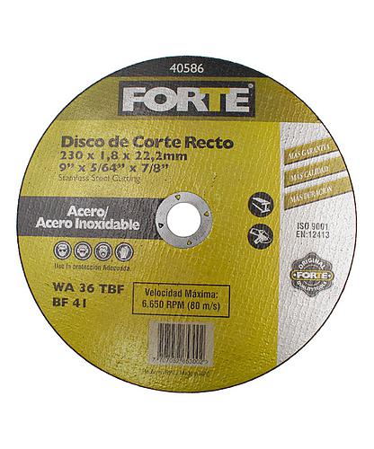 DISCO FORTE P/MET. 1.8MM X 9 PULG 40586