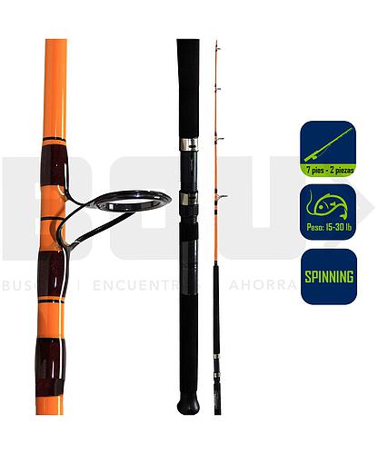 CAÑA PESCA SPINNING BOAT DAIWA FT 7PIES 15-30 FTB701MFS