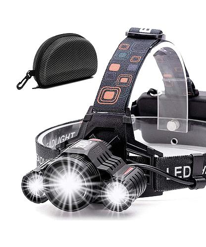 LAMPARA CABEZA CONTRA AGUA LED 6000 LUMEN RECARG. C.BIZ