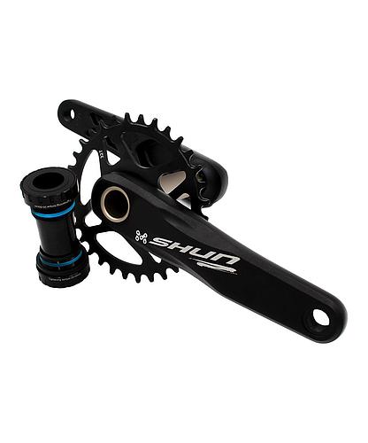BIELA C/PLATO  32TX 175MM NEGRO MOD SS-8002