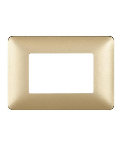 PLACA 3 MODULOS ORO MATIX BTICINO AM4803MGL