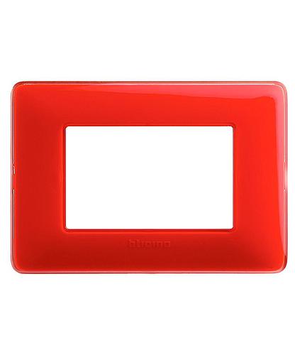 PLACA 3 MODULOS CORAL MATIX BTICINO AM4803CRD