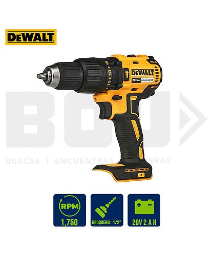 TALADRO PERCUTOR INAL. 20V 1/2 PLG. SIN BAT. DEWALT DCD7781B