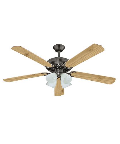 VENTILADOR RLV33 LEA MADERA CLARA/OSCURA 52PULG