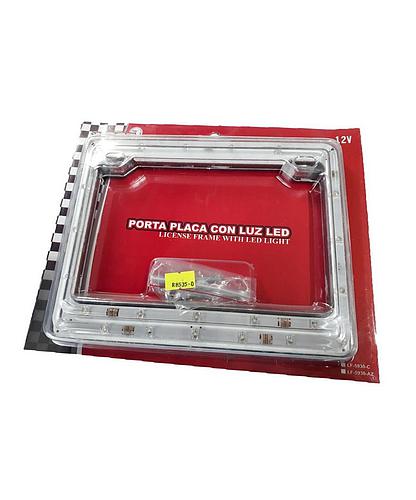 PORTA PLACA LED P/MOTO LF-5930-C