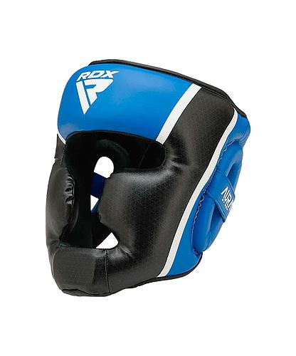 PROTECTOR DE CABEZA RDX AURA PLUS T-17 AZUL/NEGRO-L HGR-T17UB-L+