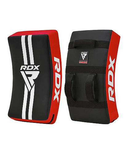 PROTECTOR CURVO DE PATADAS RDX NEGRO/ROJO HEAVY KSR-T1RB