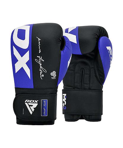 GUANTE BOXEO RDX REX F4 AZUL/NEGRO 16OZ BGR-F4U-16OZ