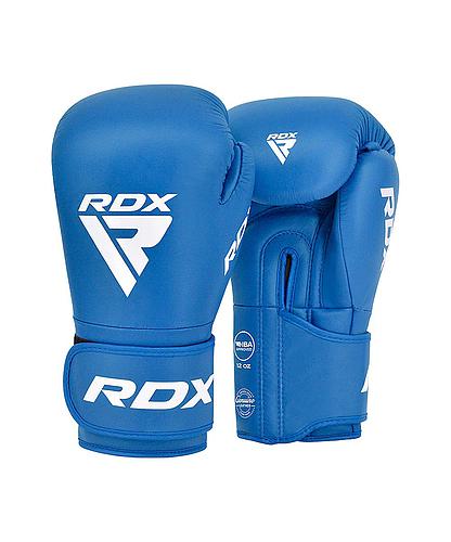 GUANTE DE BOXEO RDX CUERO IBA APPROVED-1 AZUL 12OZ BGL-IBA-1U-12OZ