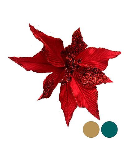 ADORNO NAVIDAD FLOR 35CM 84532