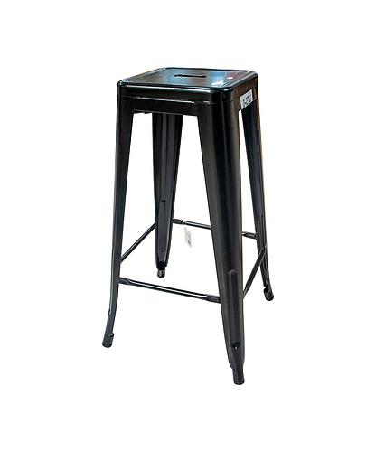 BANCO P/BAR METAL 78CM NEGRA BC-237-BLK