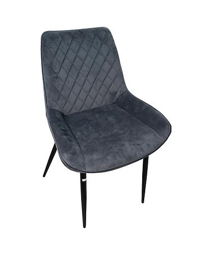 SILLA P/SALA TERCIOPELO GRIS OSCURO C/RESPALDO CH-851-DRKGRY