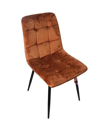 SILLA P/SALA TERCIOPELO CAFE CLARO C/RESPALDO CH-869-BRWN