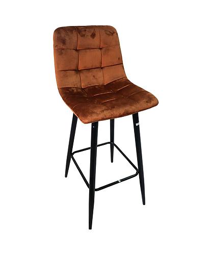 SILLA P/BAR TERCIOPELO CAFE CH-870-BRWN