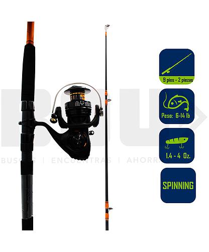 CAÑA PESCA C/CARRETE SPINNING DAIWA ELIMINATOR 45/9 ELTR45G902MH