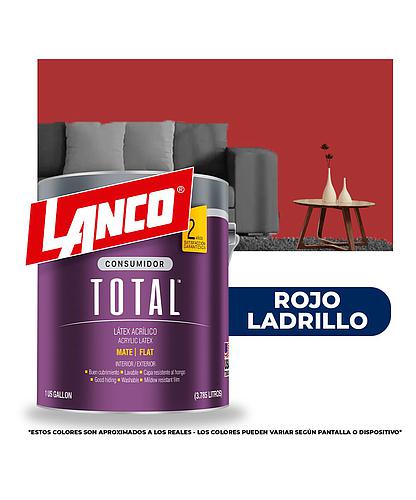 PINTURA TOTAL ACRILICA LATEX ROJO LADRILLO GLN TL2792
