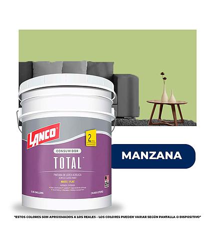 PINTURA TOTAL ACRILICA LATEX MANZANA CUBETA TL3477