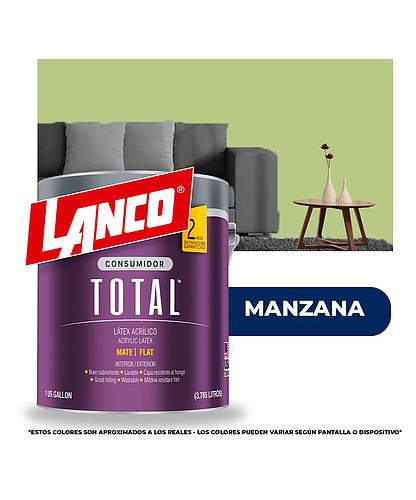 PINTURA TOTAL ACRILICA LATEX MANZANA GLN TL3477