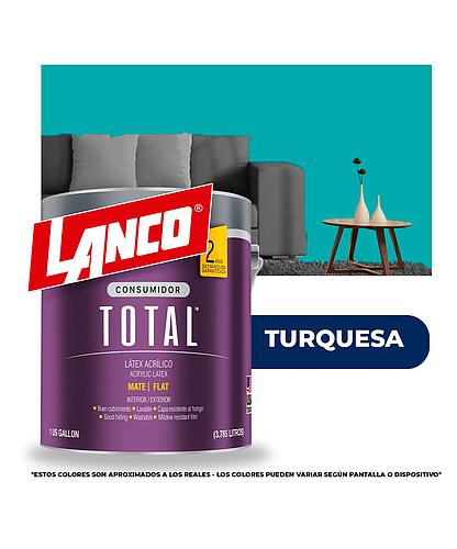 PINTURA TOTAL ACRILICA LATEX TURQUESA GLN TL3475