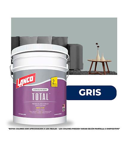 PINTURA TOTAL ACRILICA LATEX GRIS CUBETA TL3468