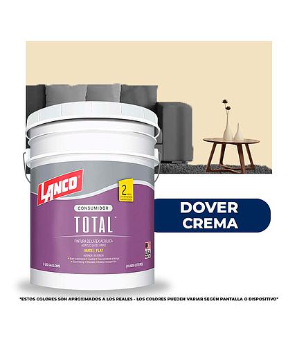 PINTURA TOTAL ACRILICA LATEX DOVER CREMA CUBETA TL2790