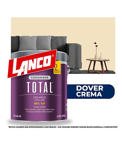 PINTURA TOTAL ACRILICA LATEX DOVER CREMA GLN TL2790
