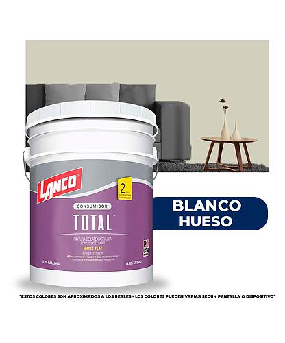 PINTURA TOTAL ACRILICA LATEX BLANCO HUESO CUBETA TL1439