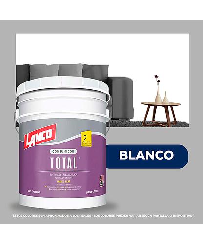 PINTURA TOTAL ACRILICA LATEX BLANCO CUBETA TL1435