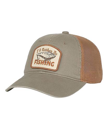 GORRA OUTDOOR BE FISHING HOOK PATCH MESHBACK OLIVE/CLAY HOOK01